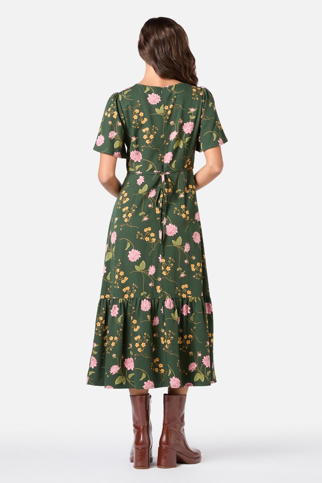 Princess Highway - Esmerelda Floral Midi Dress - green