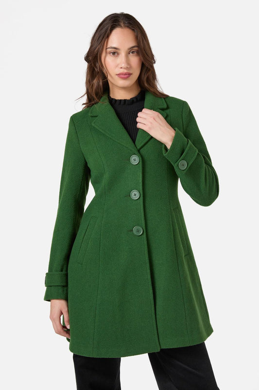 Princess Highway - Mabel A-Line Wool Blend Coat - green