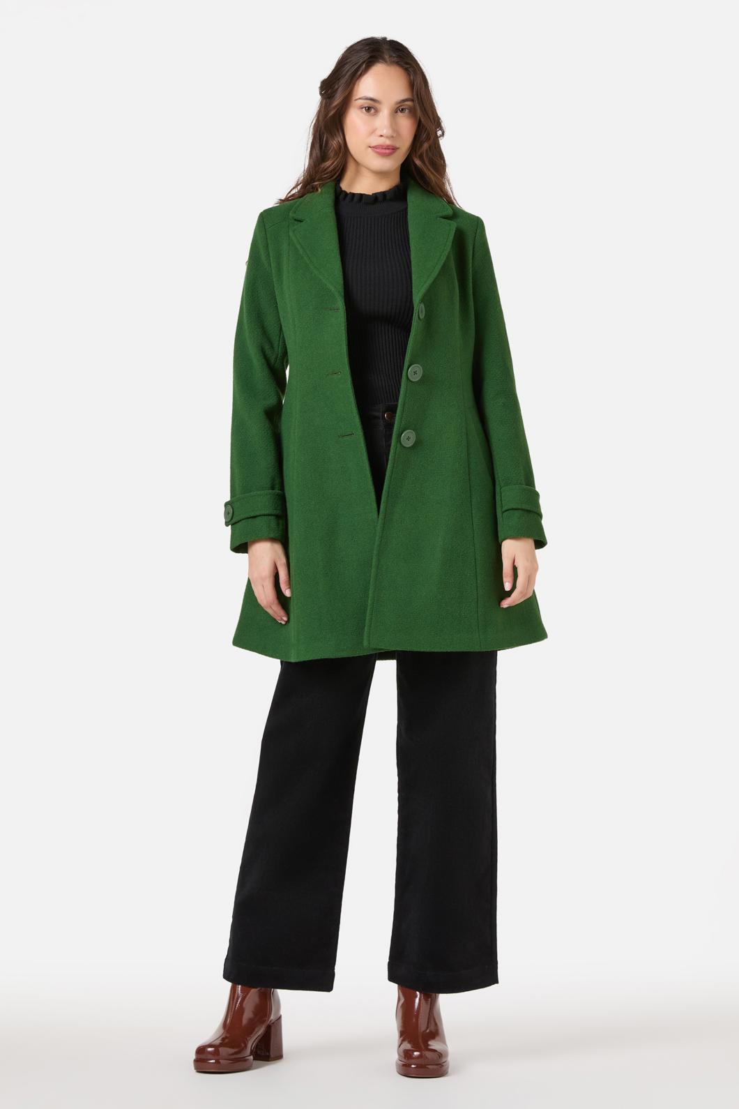 Princess Highway - Mabel A-Line Wool Blend Coat - green