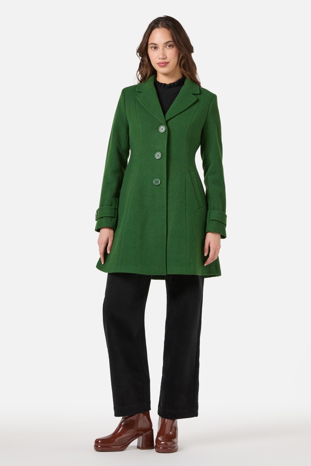 Princess Highway - Mabel A-Line Wool Blend Coat - green