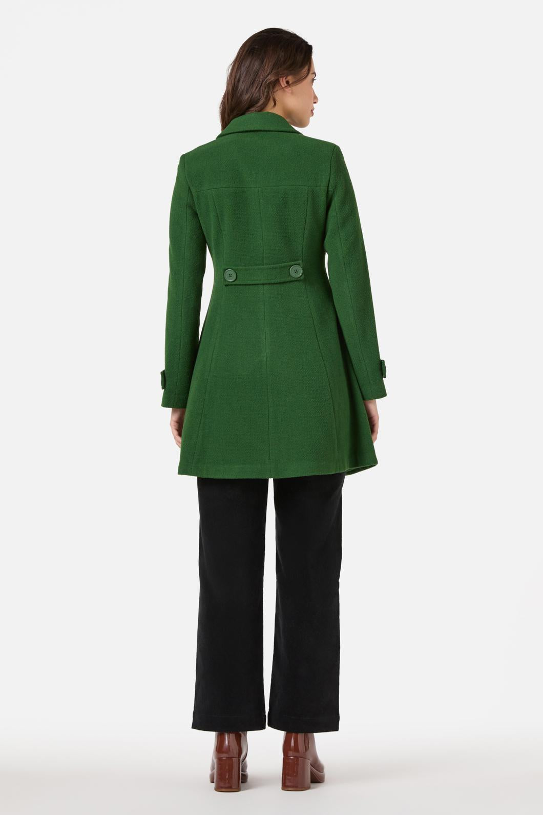Princess Highway - Mabel A-Line Wool Blend Coat - green