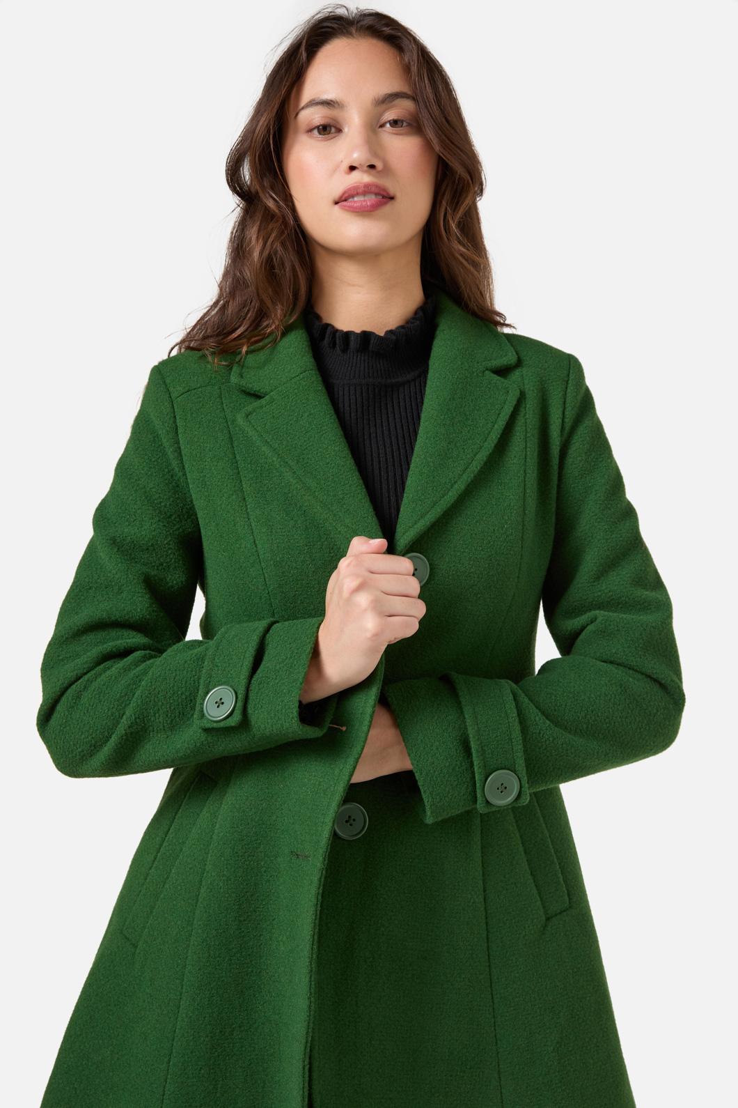 Princess Highway - Mabel A-Line Wool Blend Coat - green