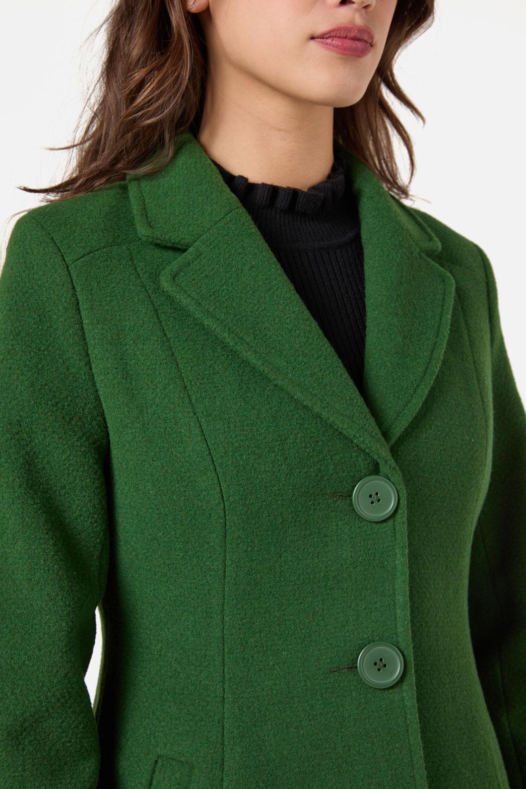 Princess Highway - Mabel A-Line Wool Blend Coat - green