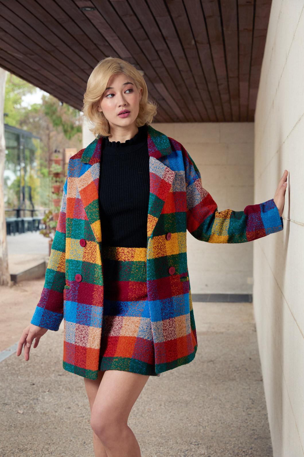 Princess Highway - Milly Bright Check Skirt - bright-check