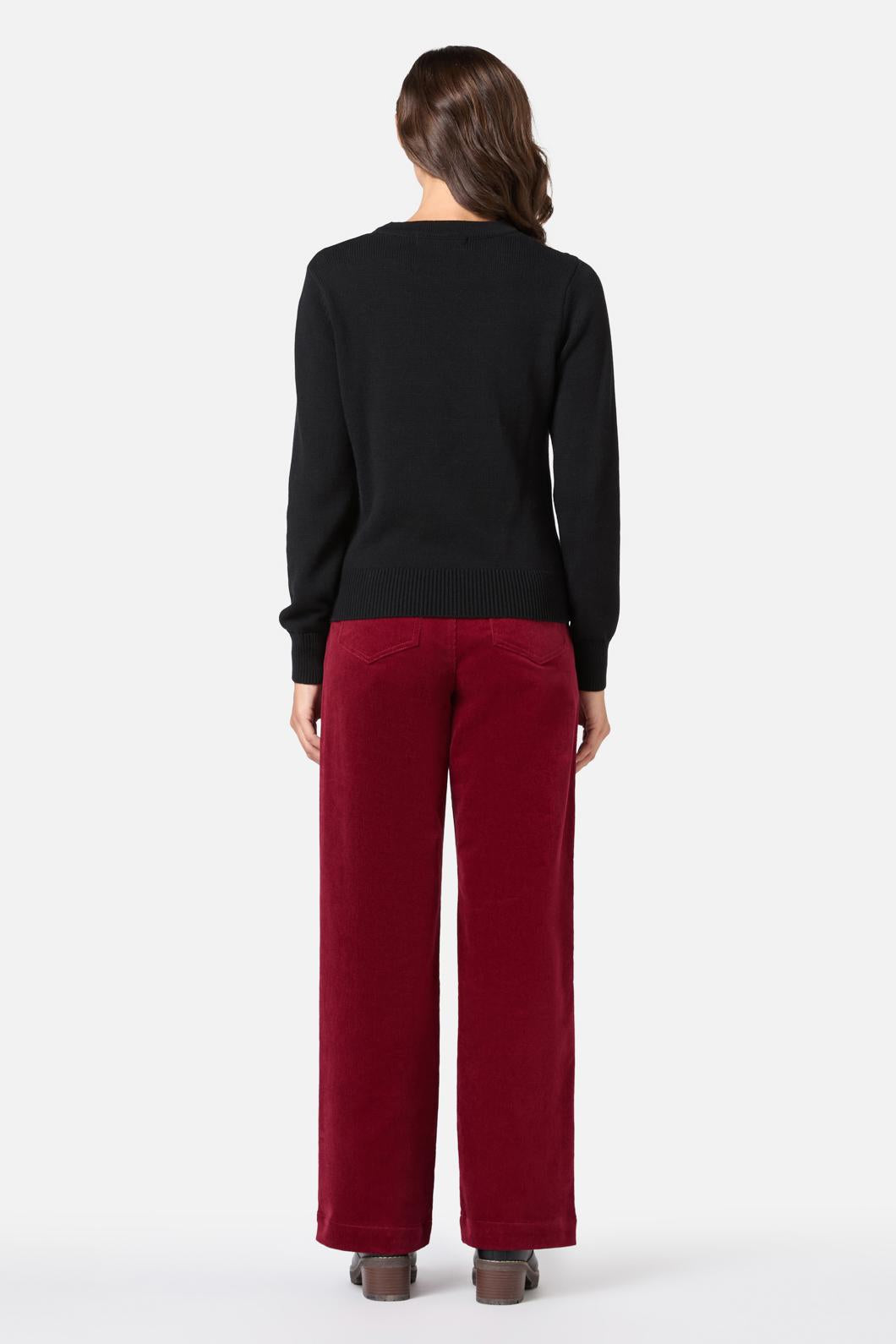 Princess Highway - Tulip Embroiderd Jumper - black