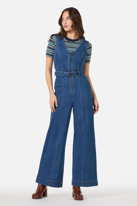 Princess Highway - Codi Denim Sleeveless Jumpsuit - denim