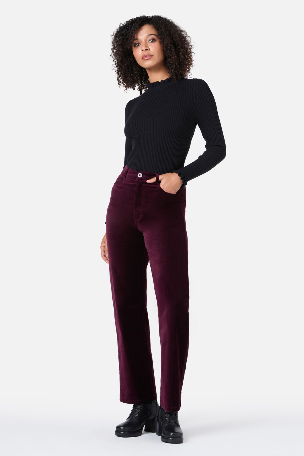 Princess Highway - Stella Velvet Jean - wine