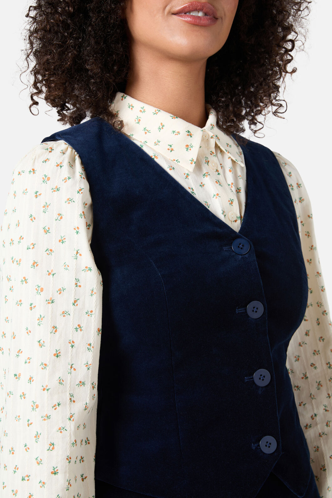 Princess Highway - Stella Velvet Vest - midnight