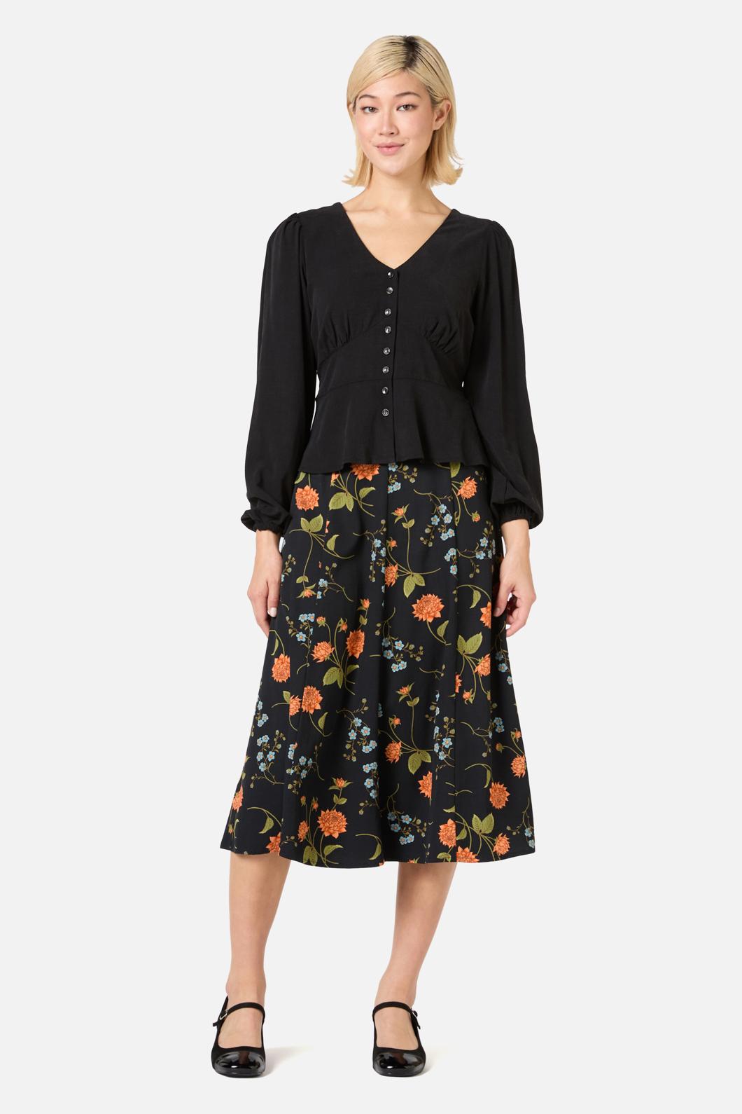 Princess Highway - Grace Long Sleeve Top - black