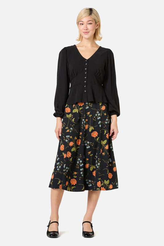 Princess Highway - Grace Long Sleeve Top - black