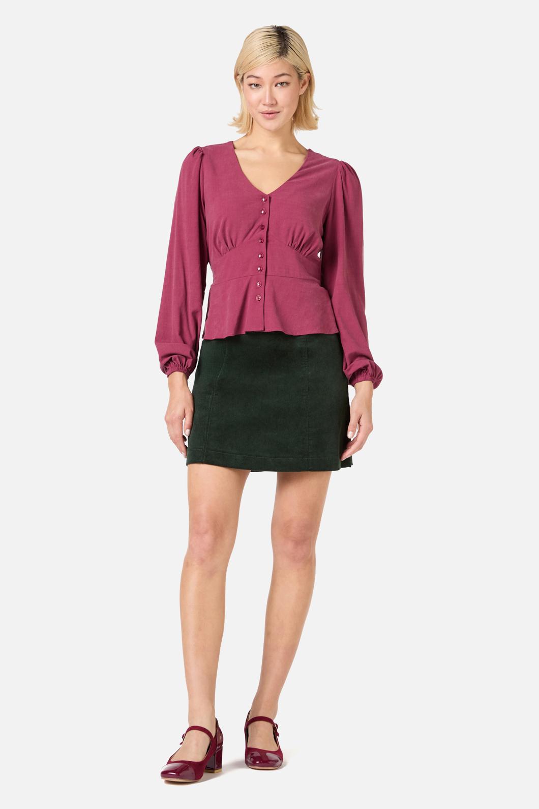 Princess Highway - Grace Long Sleeve Top - wine