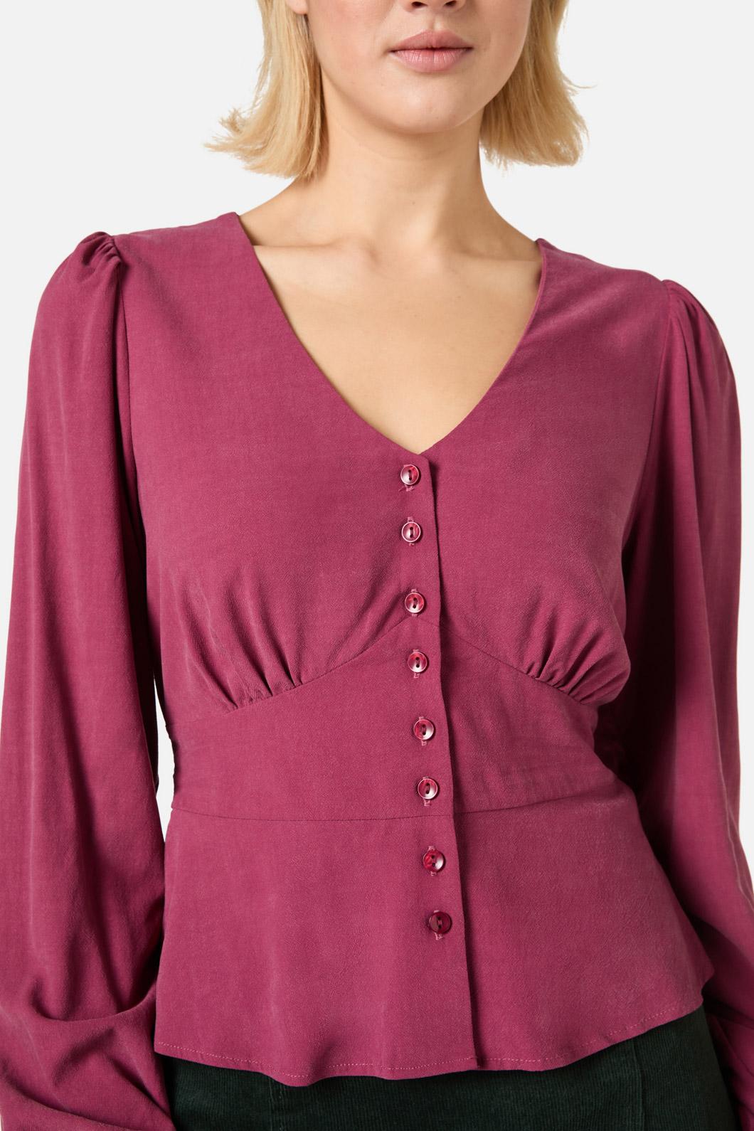 Princess Highway - Grace Long Sleeve Top - wine