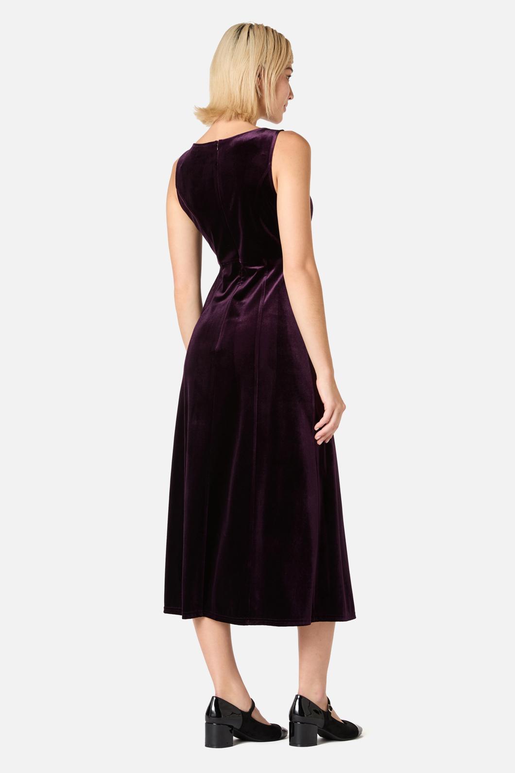 Princess Highway - Monica Velvet Midi Dress - amethyst