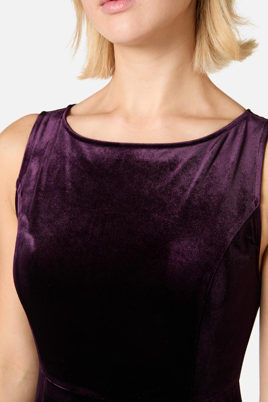 Princess Highway - Monica Velvet Midi Dress - amethyst