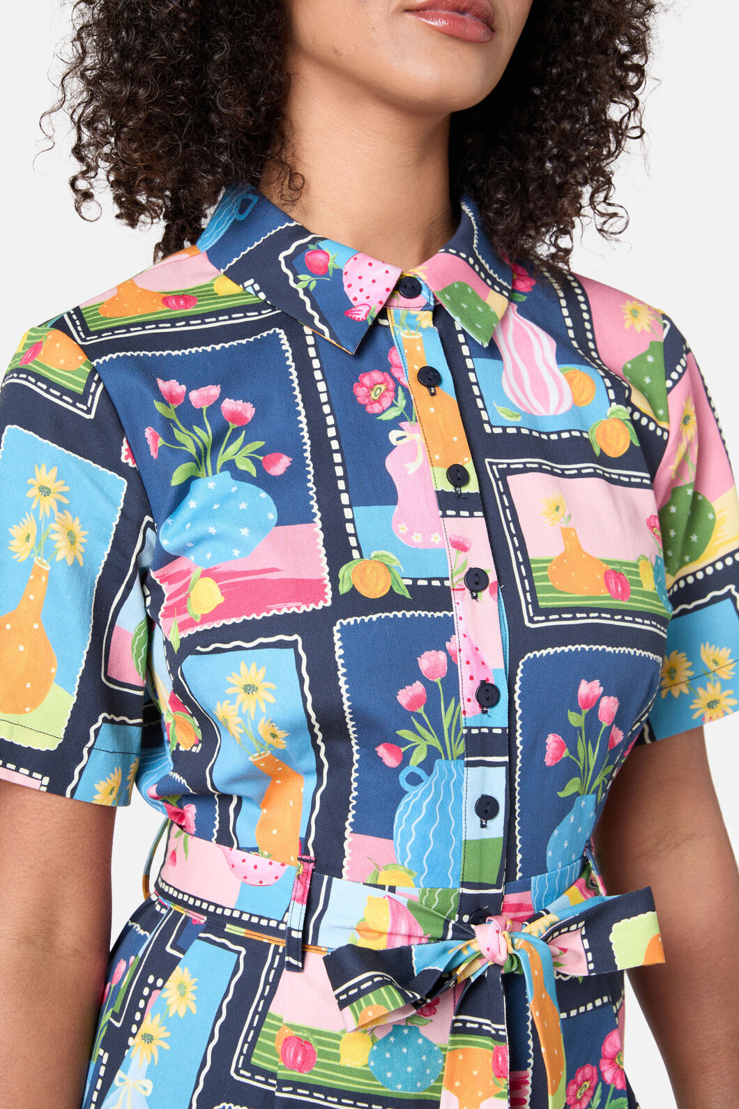 Princess Highway - Flower Vases Jumpsuit - navy