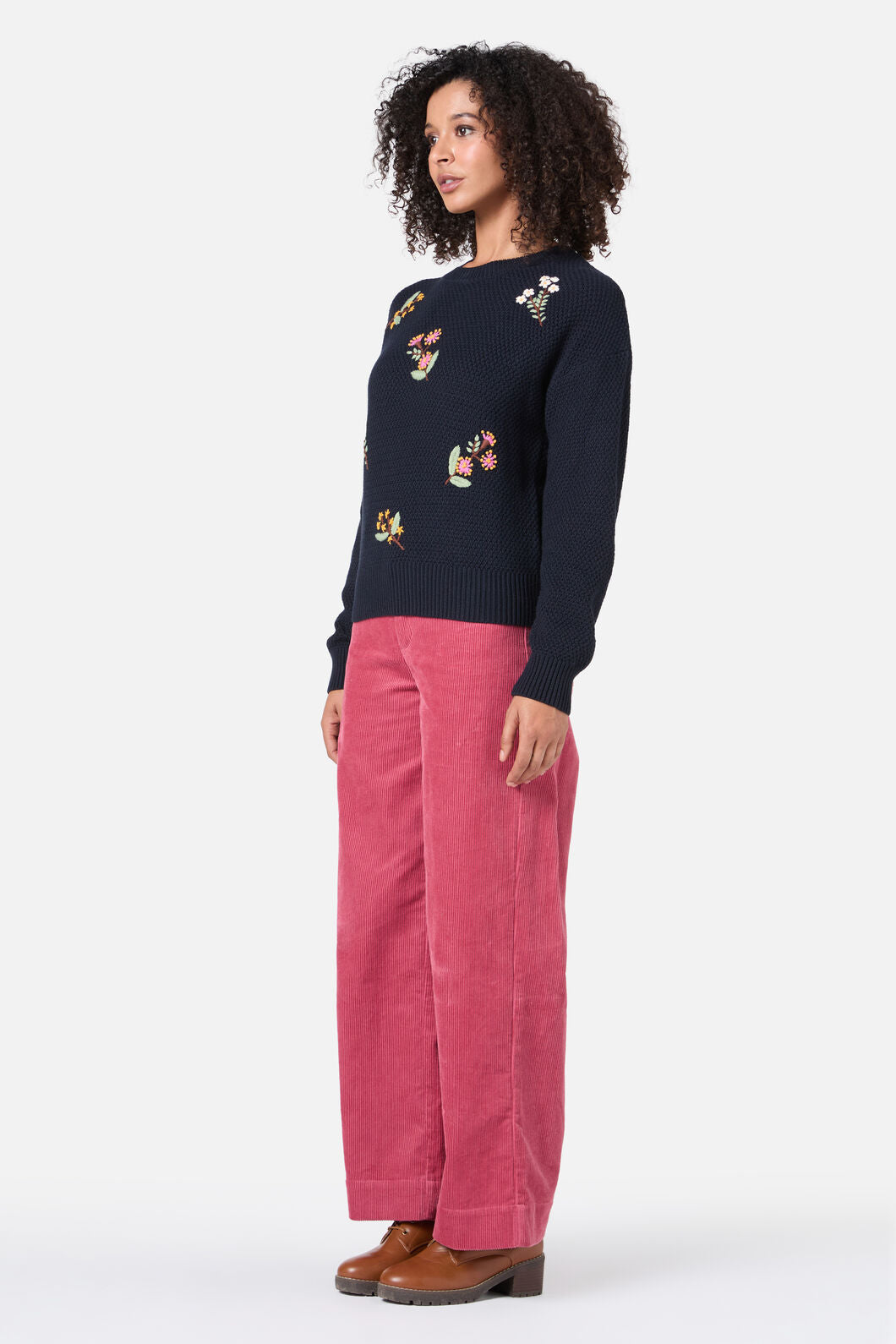 Princess Highway - Elsie Embroidered Jumper - navy