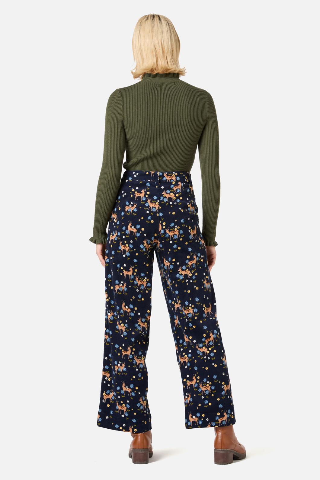Princess Highway - Meadow Deer Cord Pant - navy