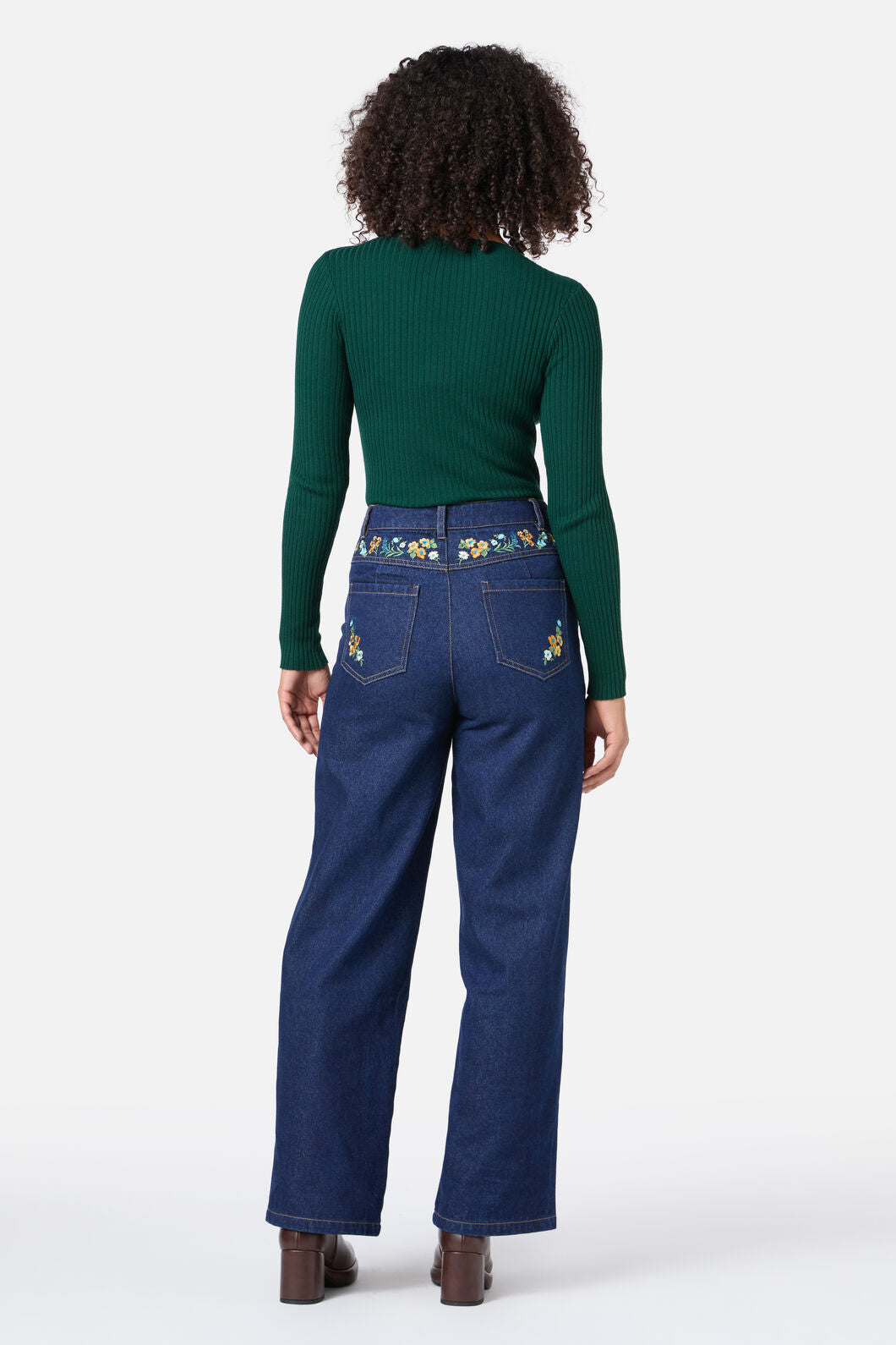 Princess Highway - Ada Embroidered Jean - blue-denim