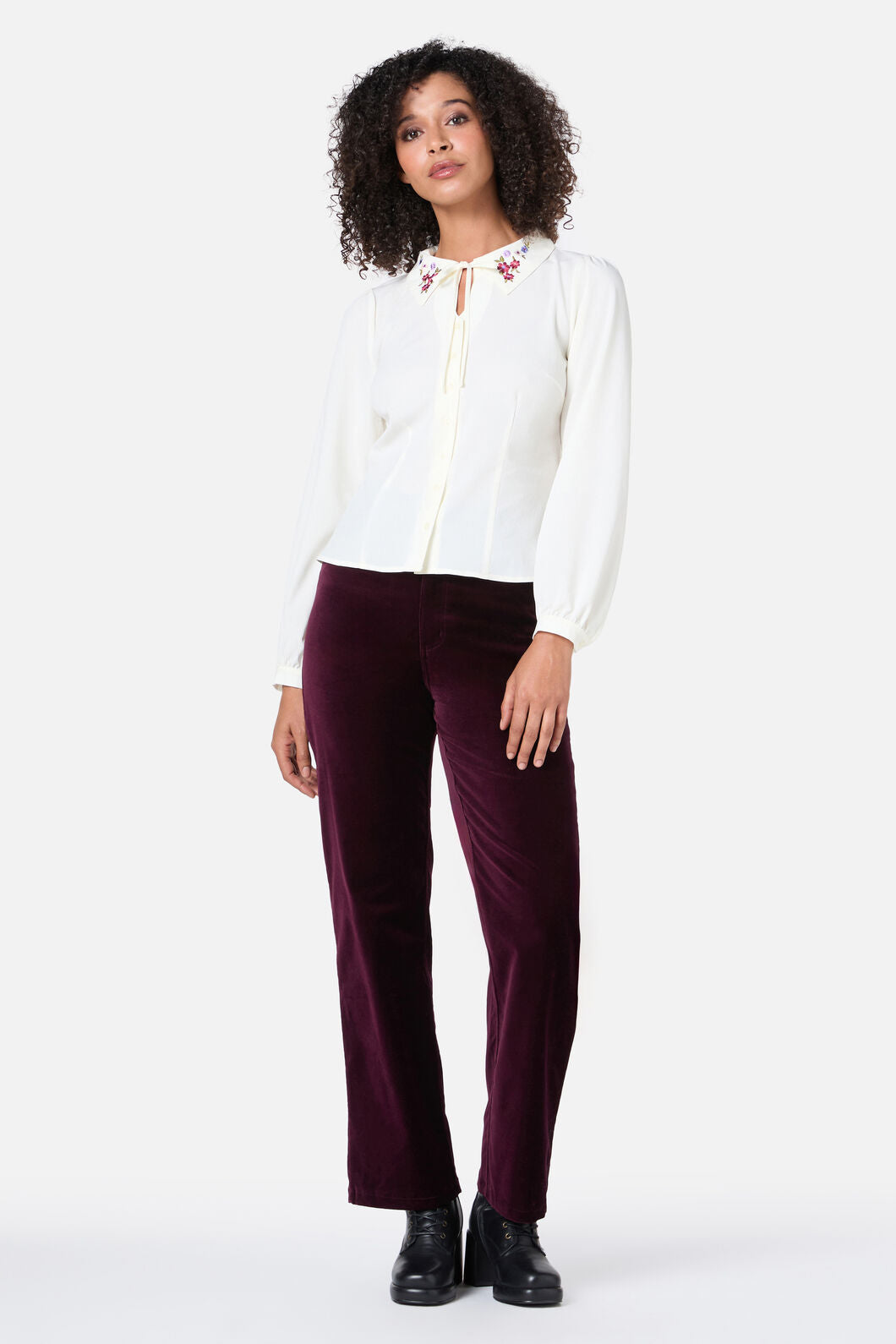 Princess Highway - Ada Embroidered Blouse - cream