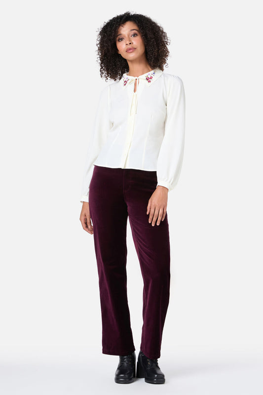 Princess Highway - Ada Embroidered Blouse - cream