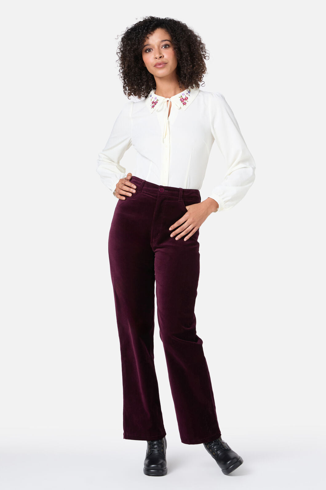 Princess Highway - Ada Embroidered Blouse - cream