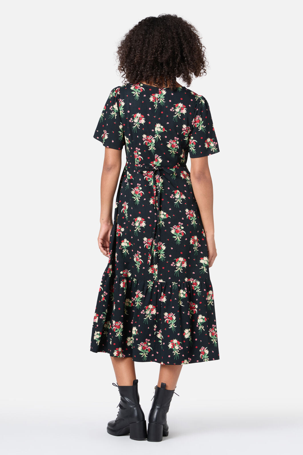 Princess Highway - Lucia Floral Bow Dress - black