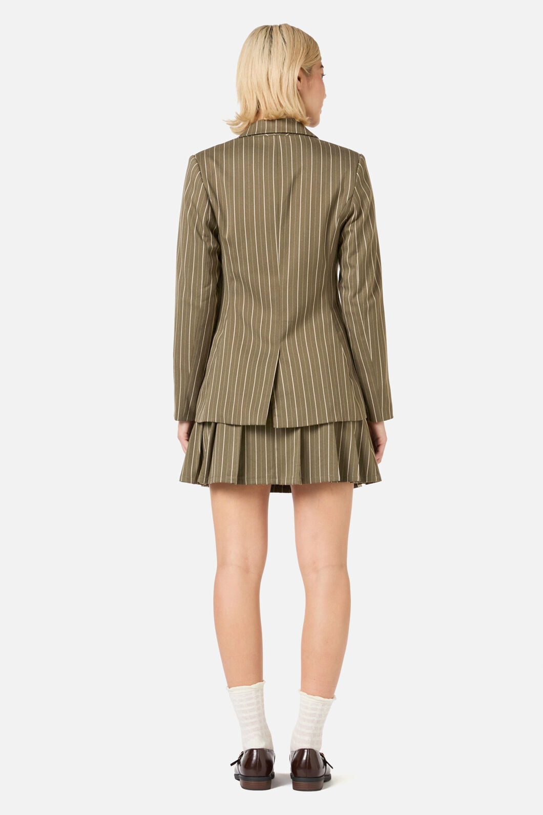 Princess Highway - Abby Pinstripe Jacket - olive
