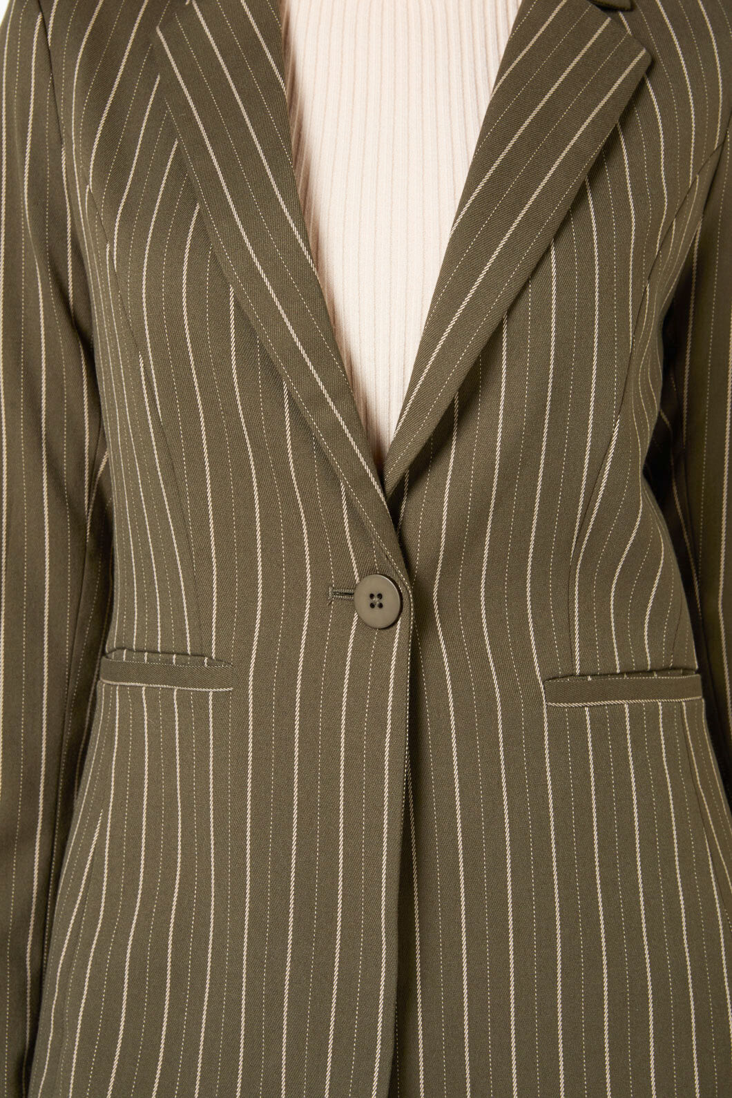 Princess Highway - Abby Pinstripe Jacket - olive