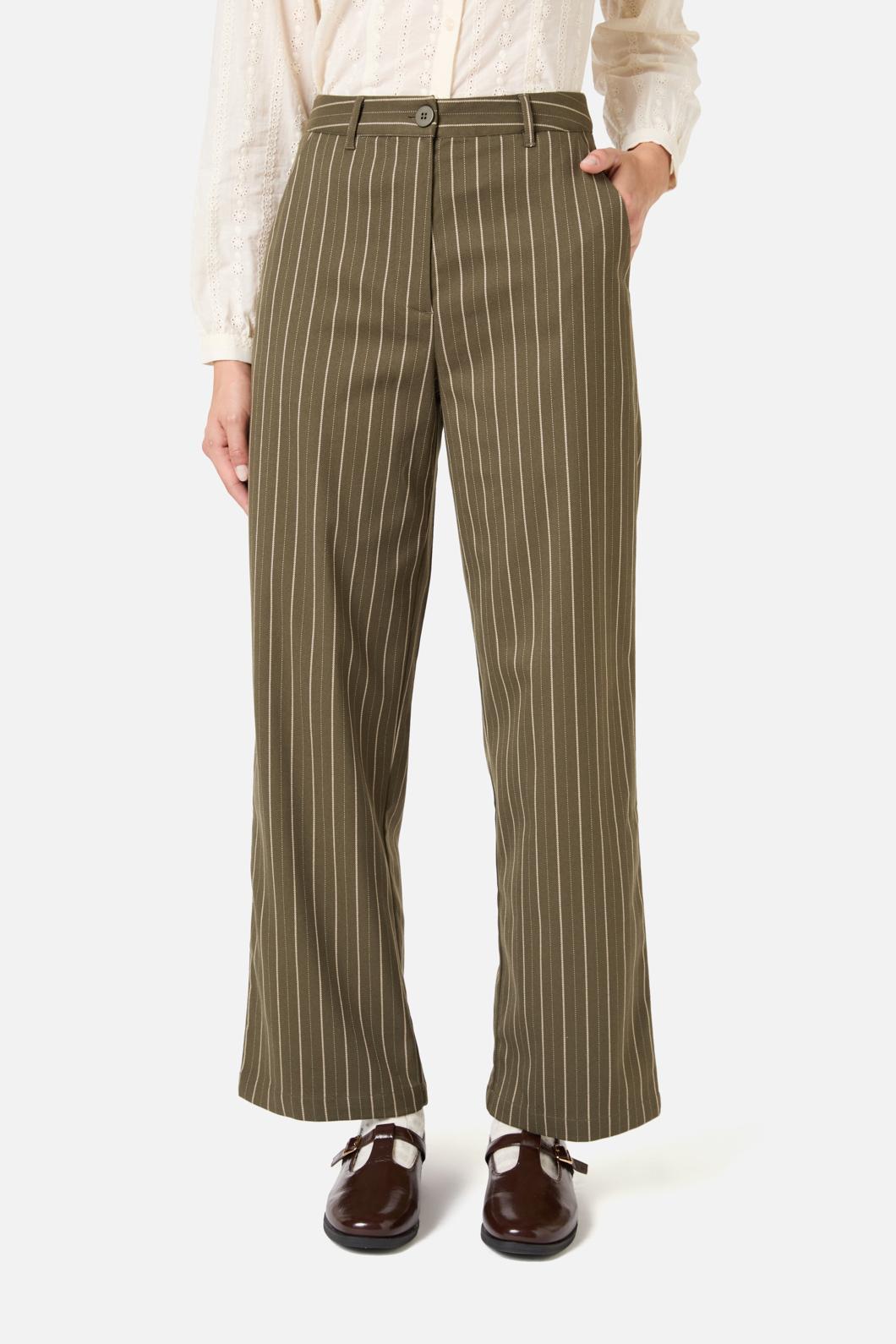 Princess Highway - Abby Pinstripe Pant - olive