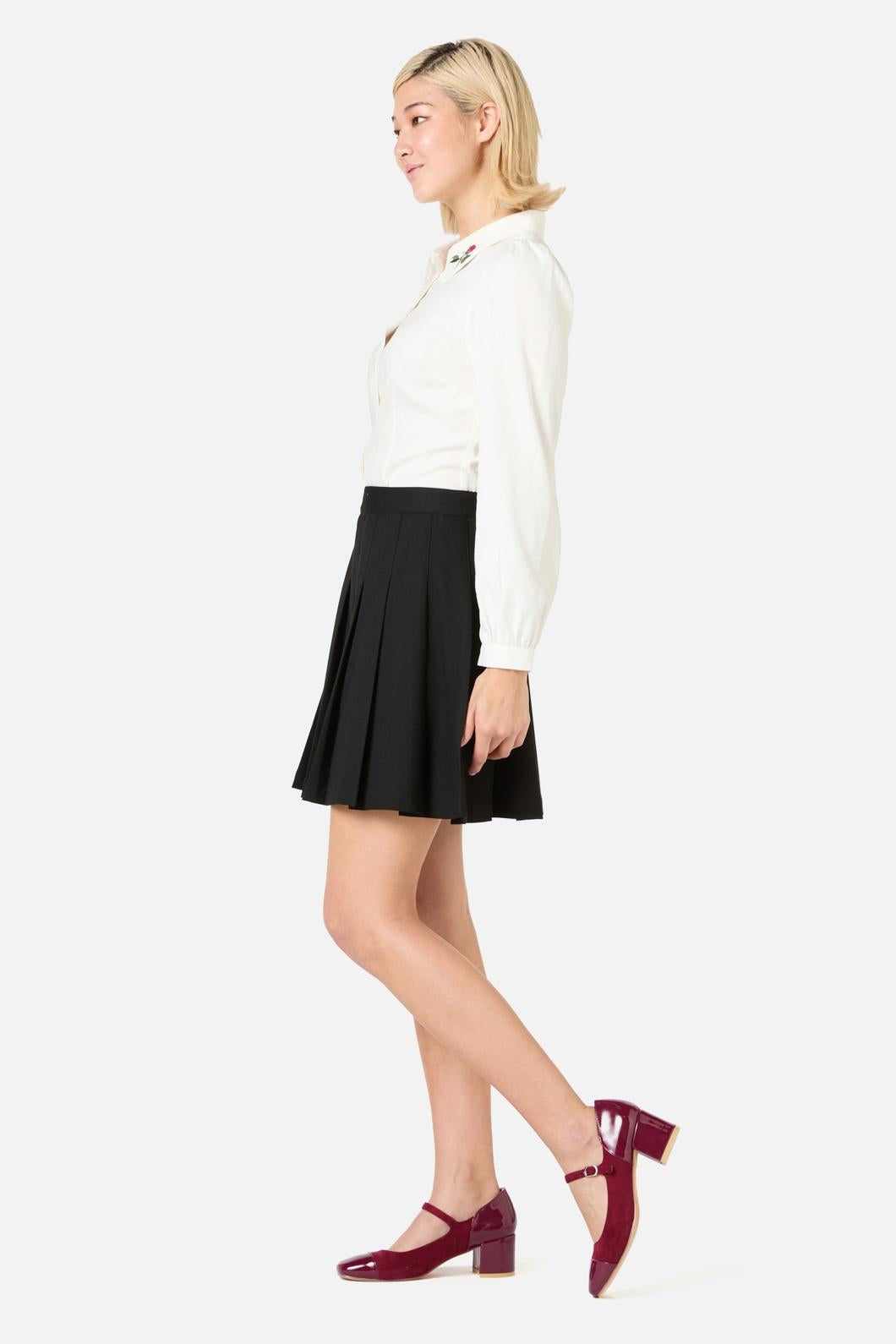 Princess Highway - Briony Pleated Mini Skirt - black