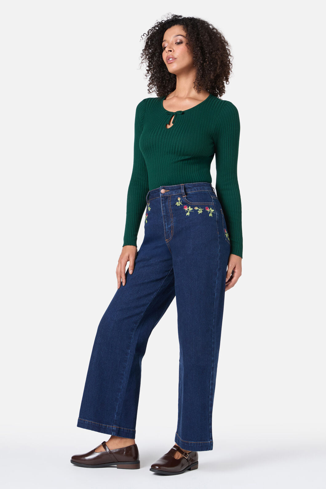 Princess Highway - Anna Bow Knit Top - green