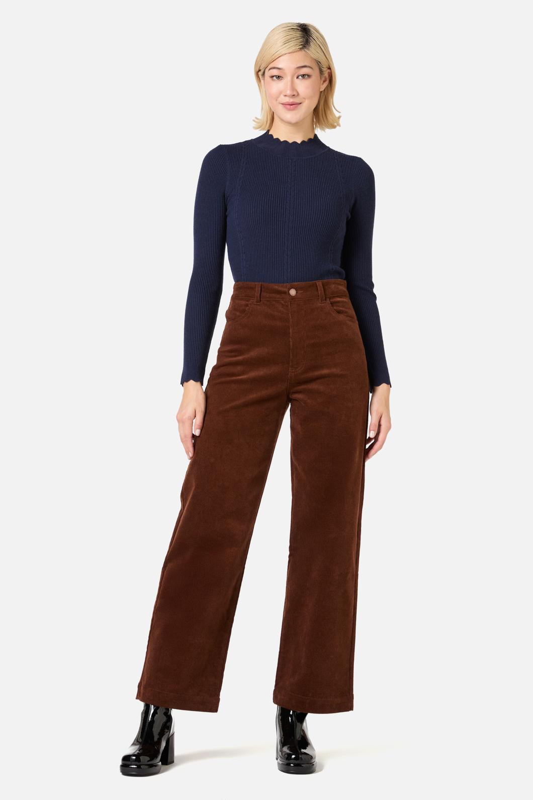 Princess Highway - Sophie Long Sleeve Knit Top - navy