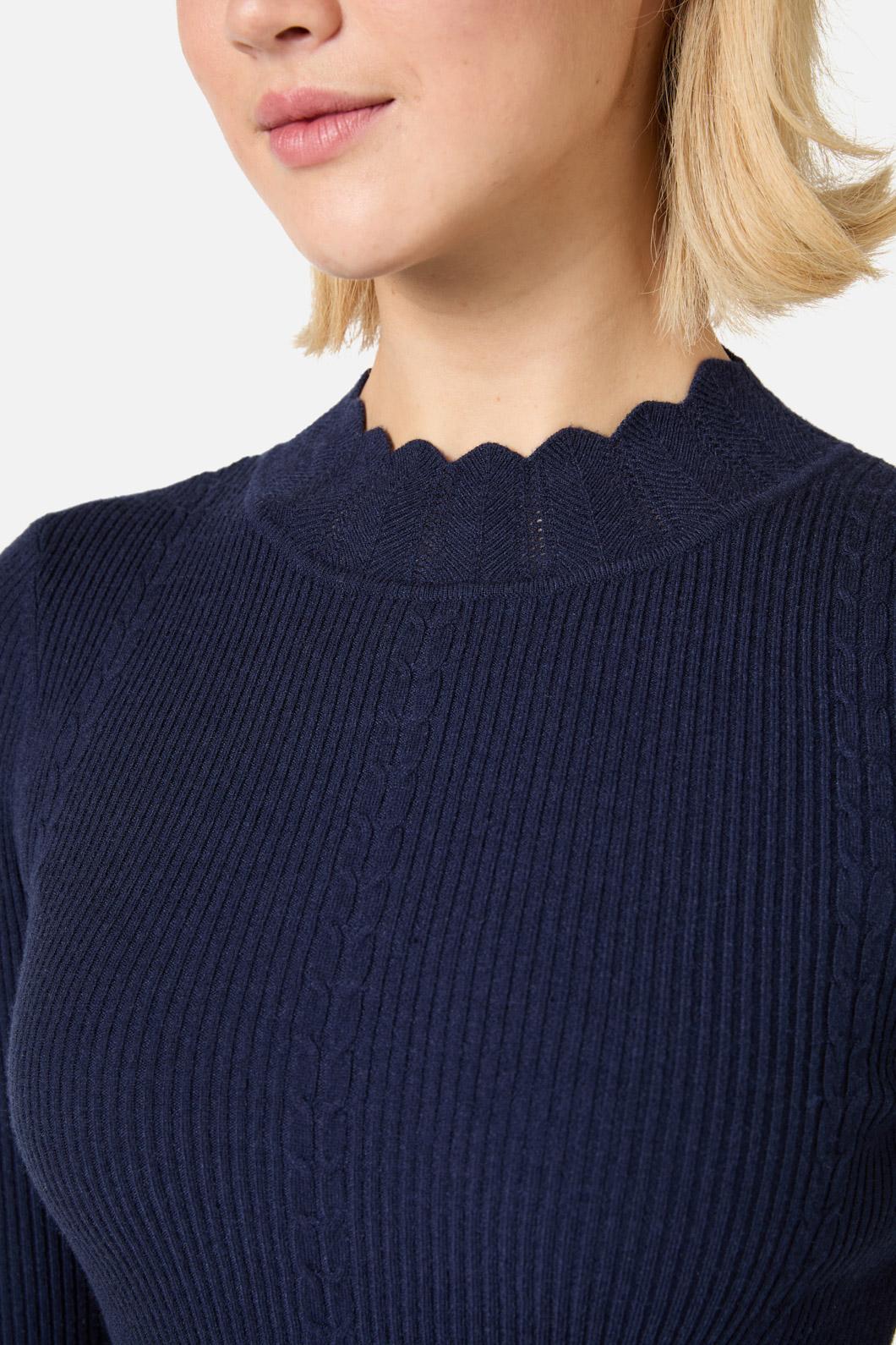 Princess Highway - Sophie Long Sleeve Knit Top - navy
