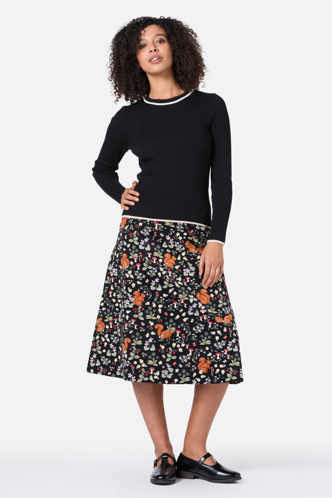 Princess Highway - Fifi Rib Knit Top - black