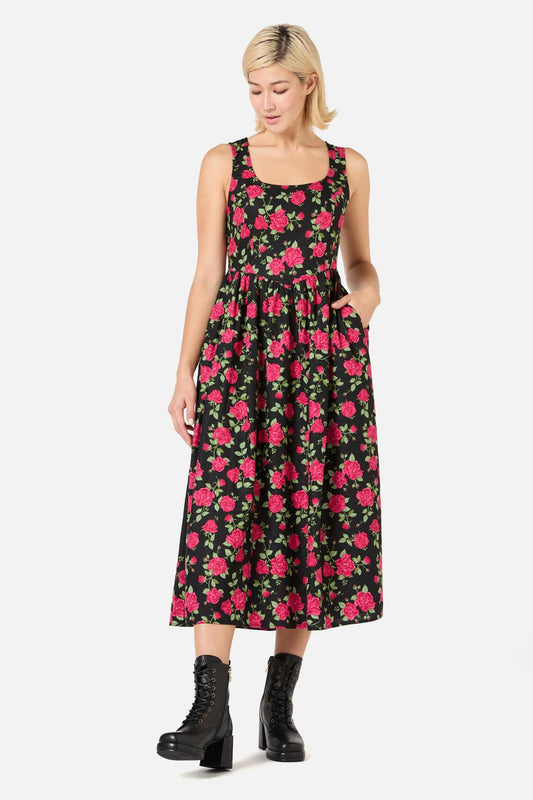 Princess Highway - Winter Rose Midi Dress - pink