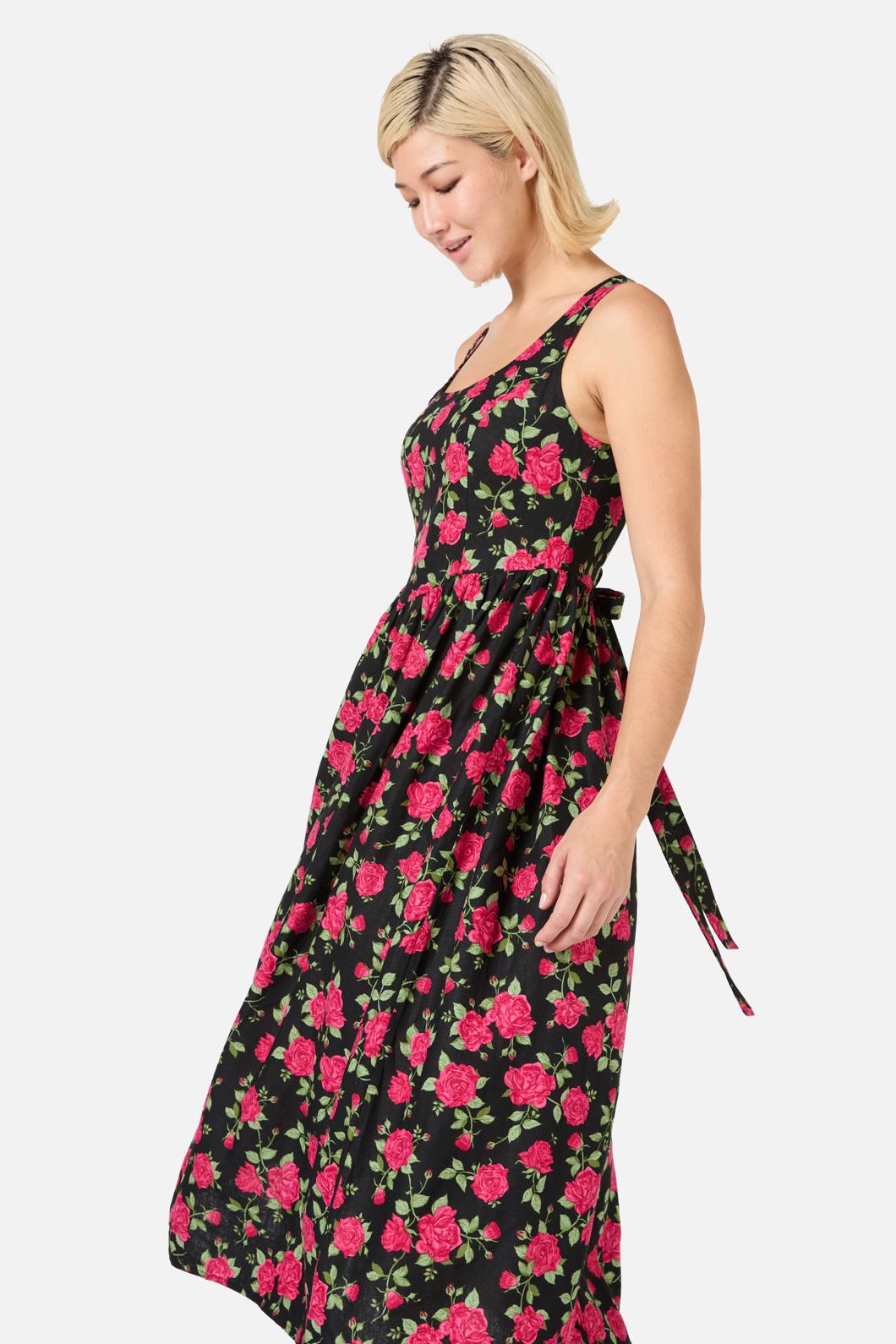 Princess Highway - Winter Rose Midi Dress - pink
