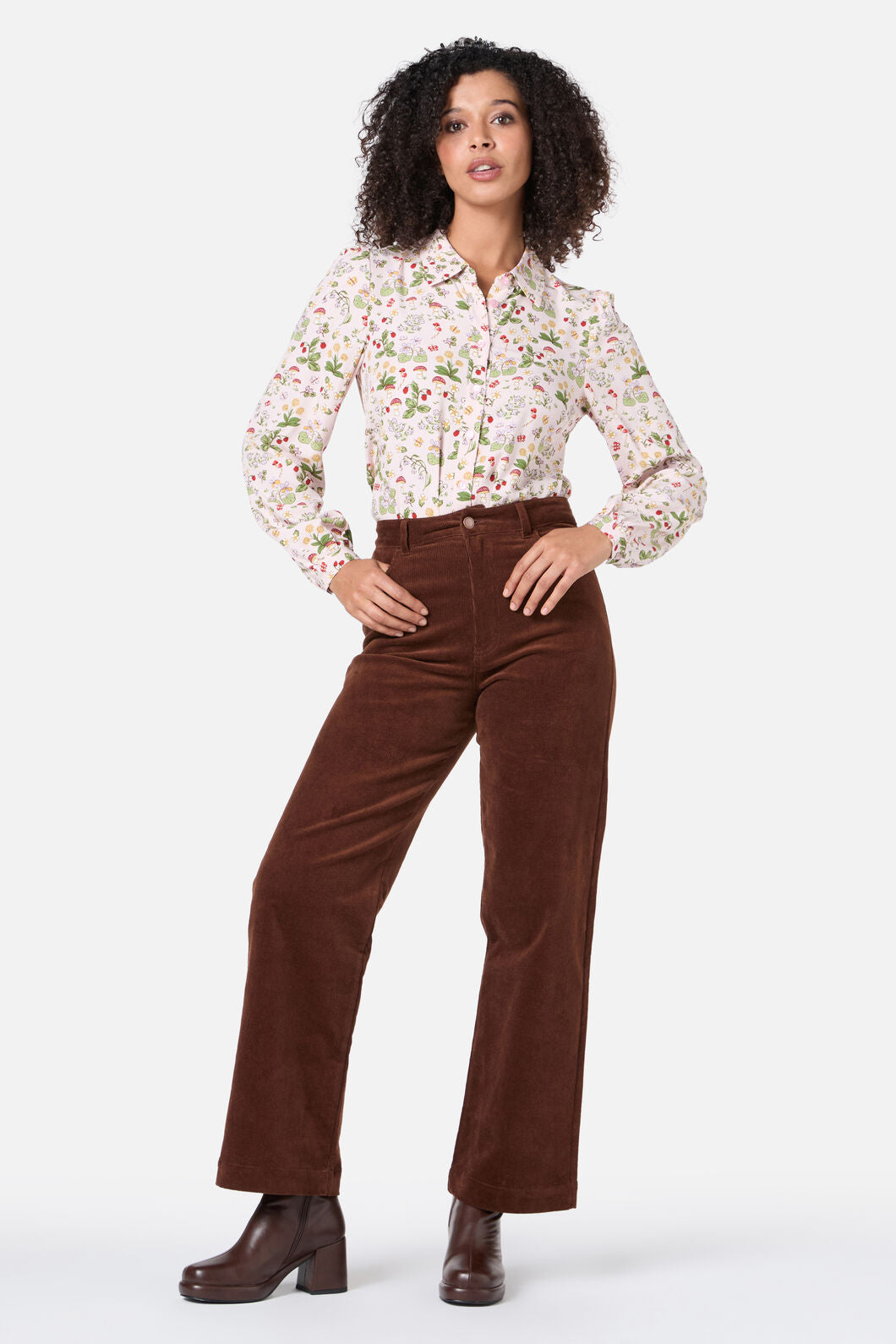 Princess Highway - Forest Long Sleeve Blouse - soft-pink