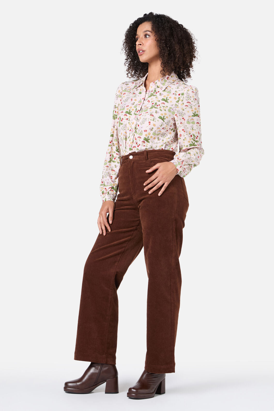 Princess Highway - Forest Long Sleeve Blouse - soft-pink