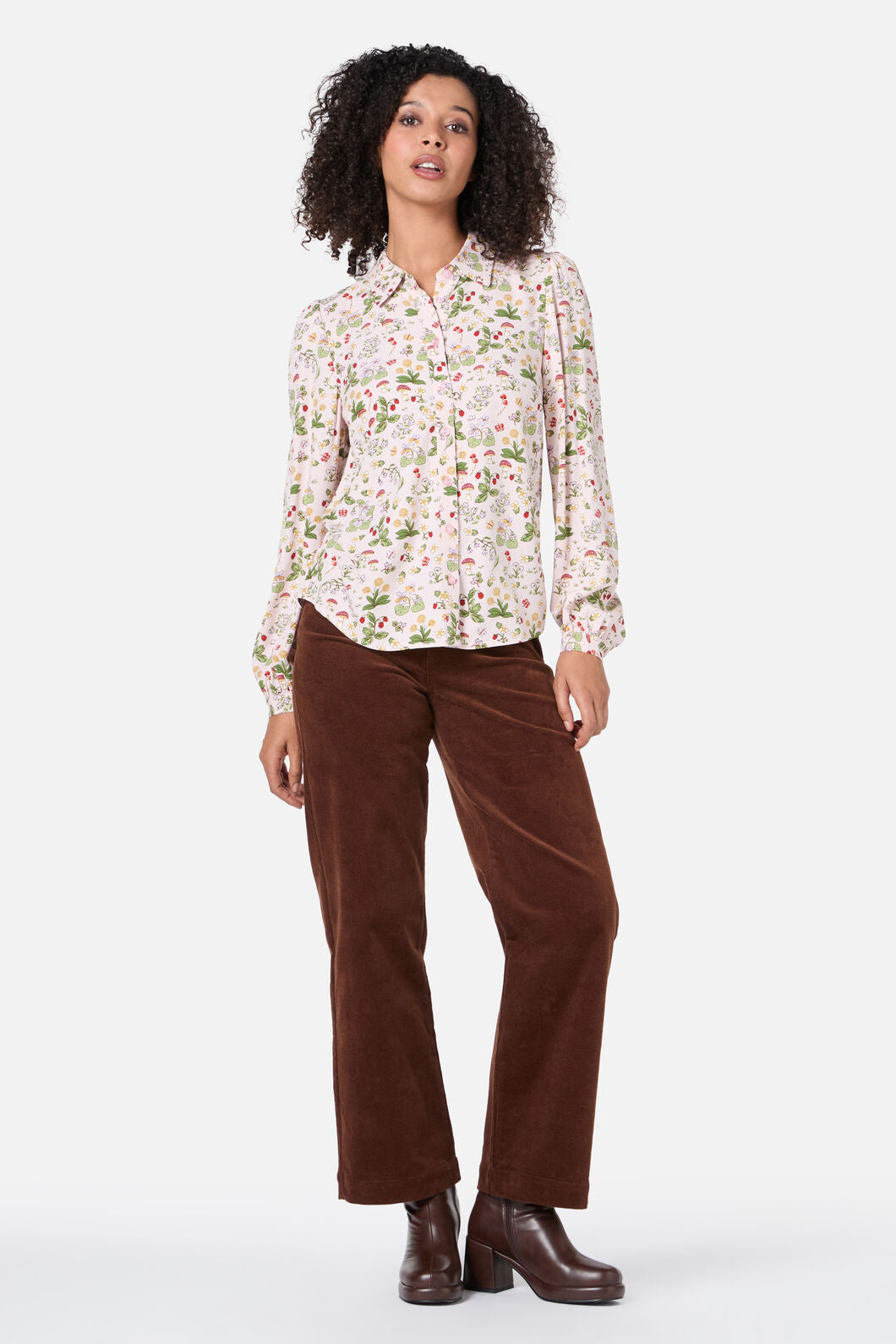 Princess Highway - Forest Long Sleeve Blouse - soft-pink