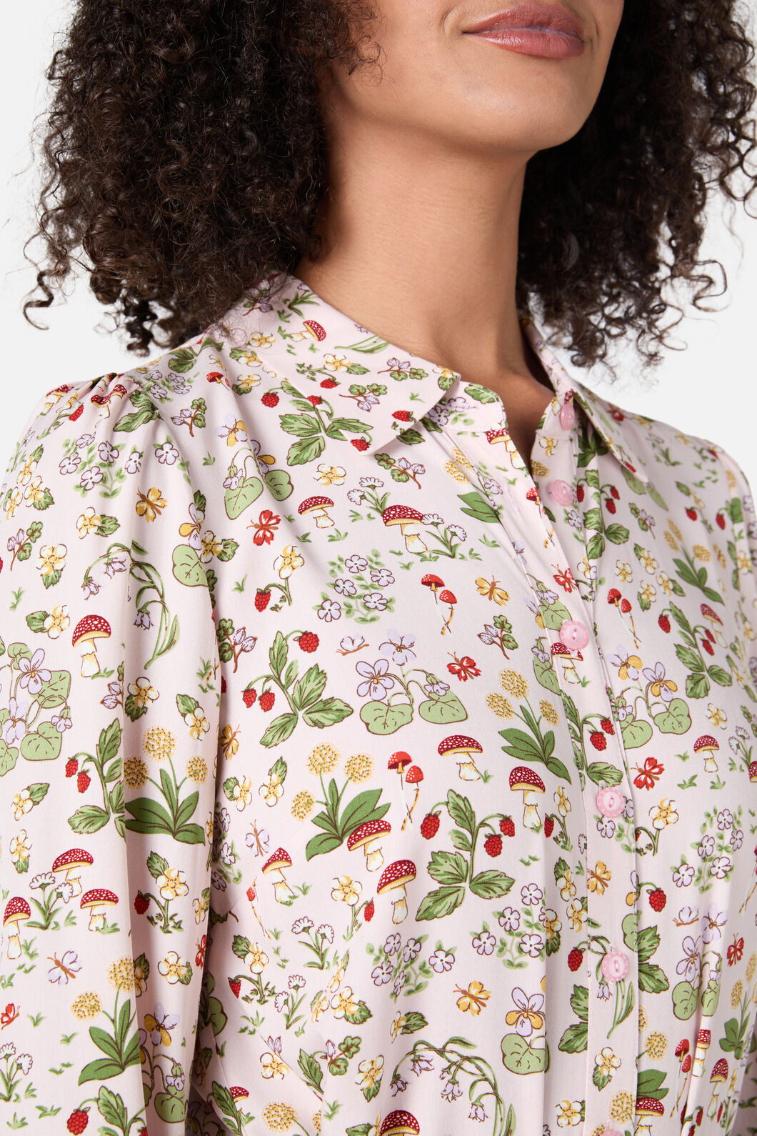 Princess Highway - Forest Long Sleeve Blouse - soft-pink