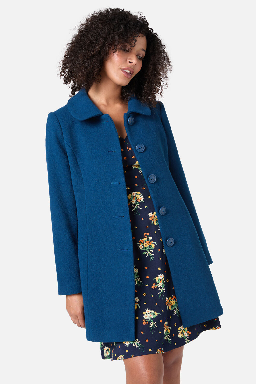 Princess Highway - Olivia Wool Blend Coat - blue
