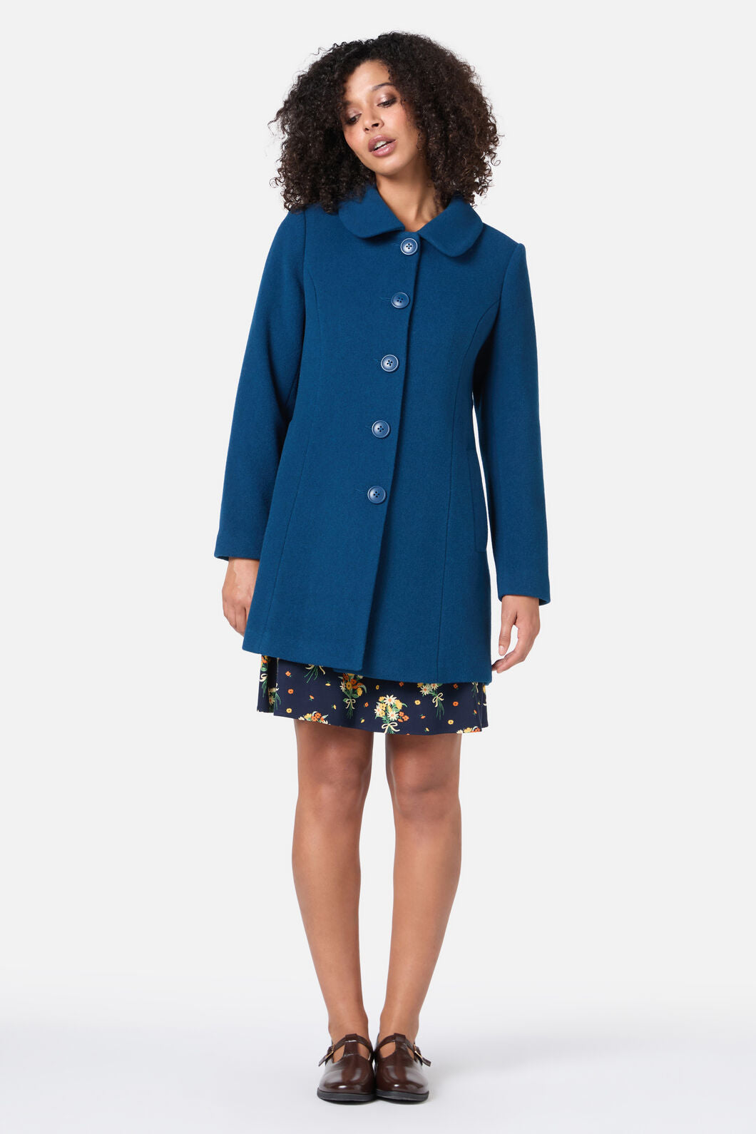 Princess Highway - Olivia Wool Blend Coat - blue