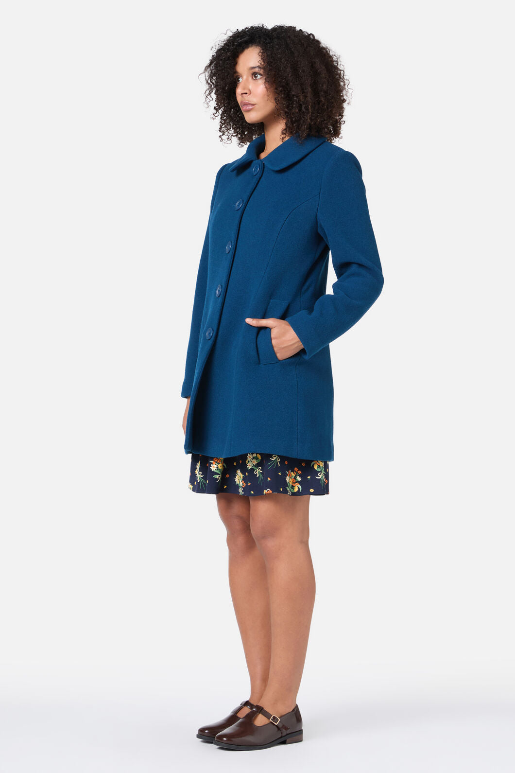 Princess Highway - Olivia Wool Blend Coat - blue