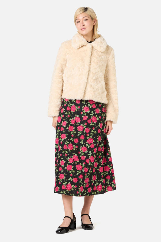 Princess Highway - Penelope Faux Fur Jacket - cream