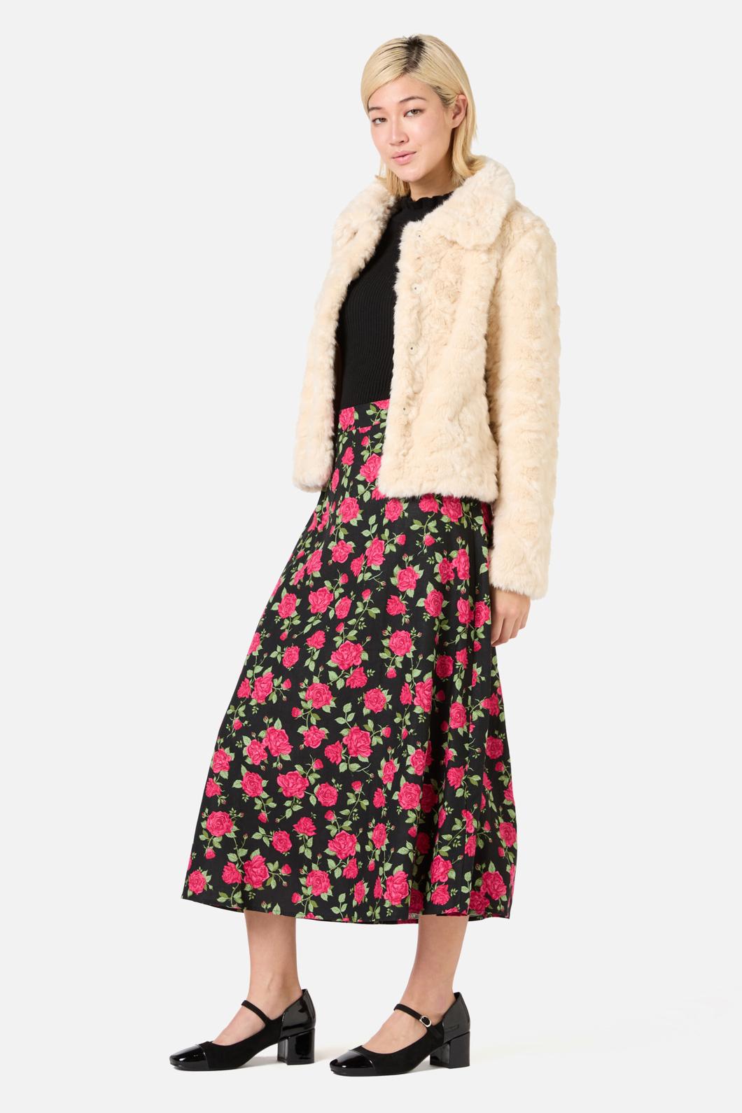 Princess Highway - Penelope Faux Fur Jacket - cream