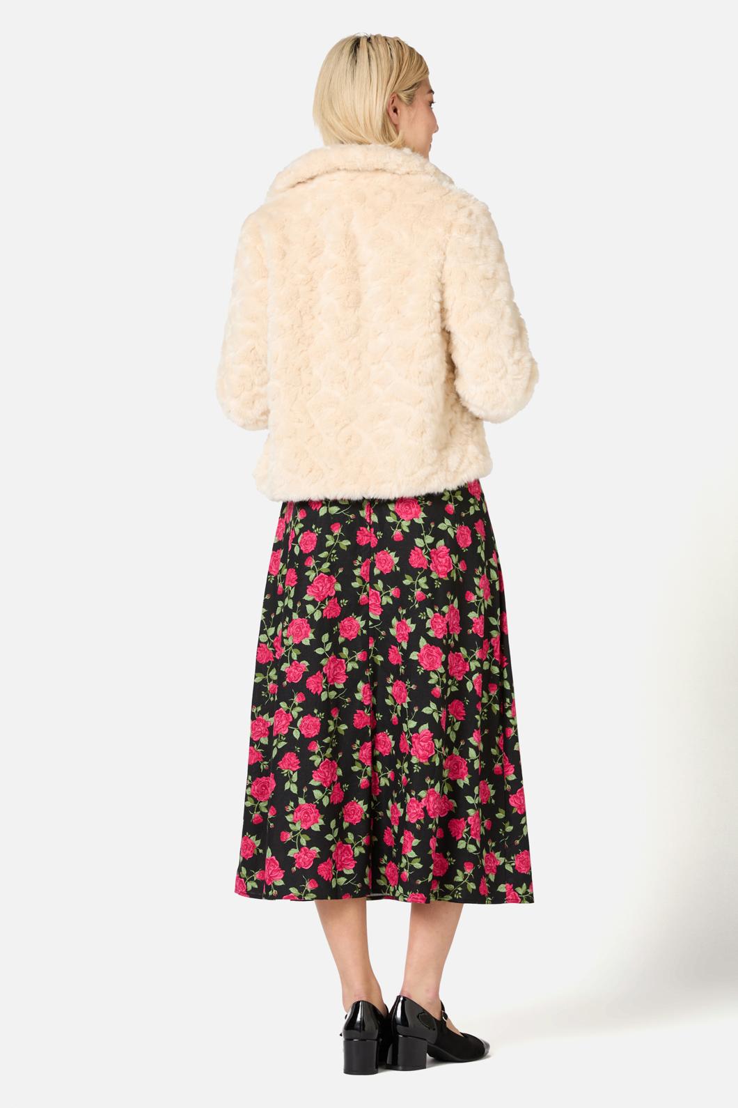 Princess Highway - Penelope Faux Fur Jacket - cream