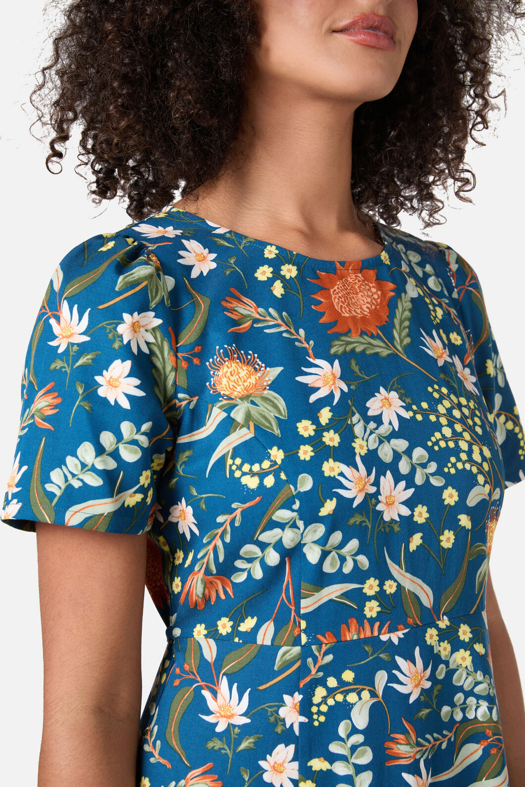 Princess Highway - Opal Native Midi Dress - teal