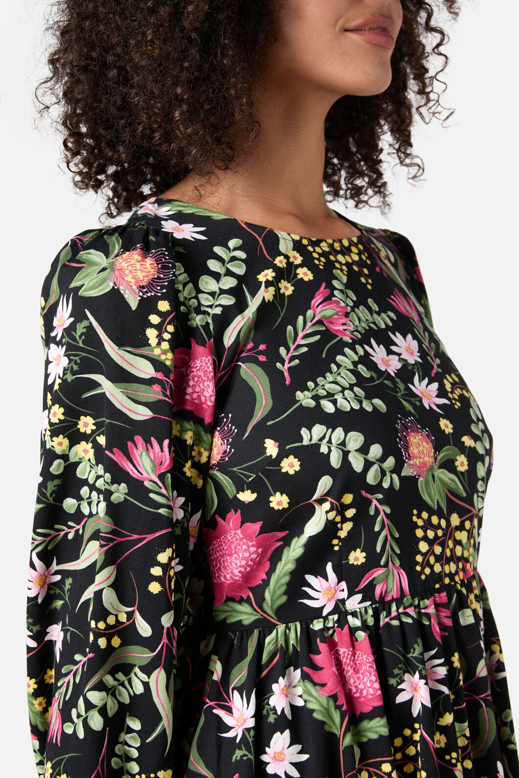 Princess Highway - Opal Native Smock Dress - black