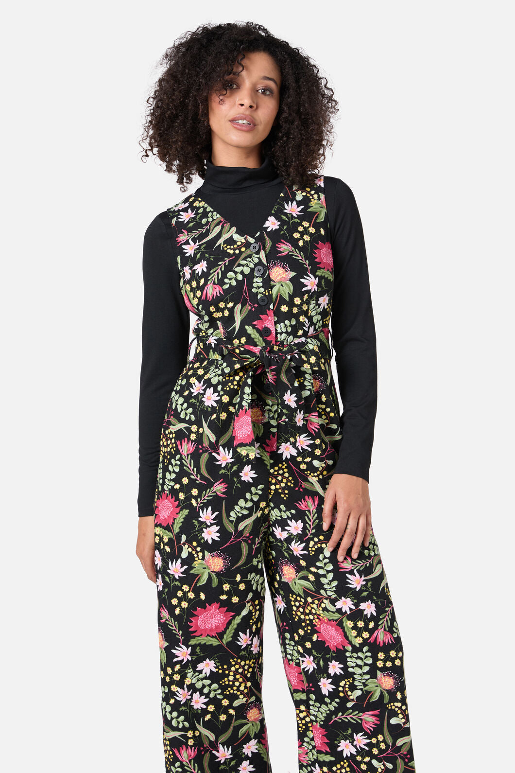Princess Highway - Opal Native Jumpsuit - black