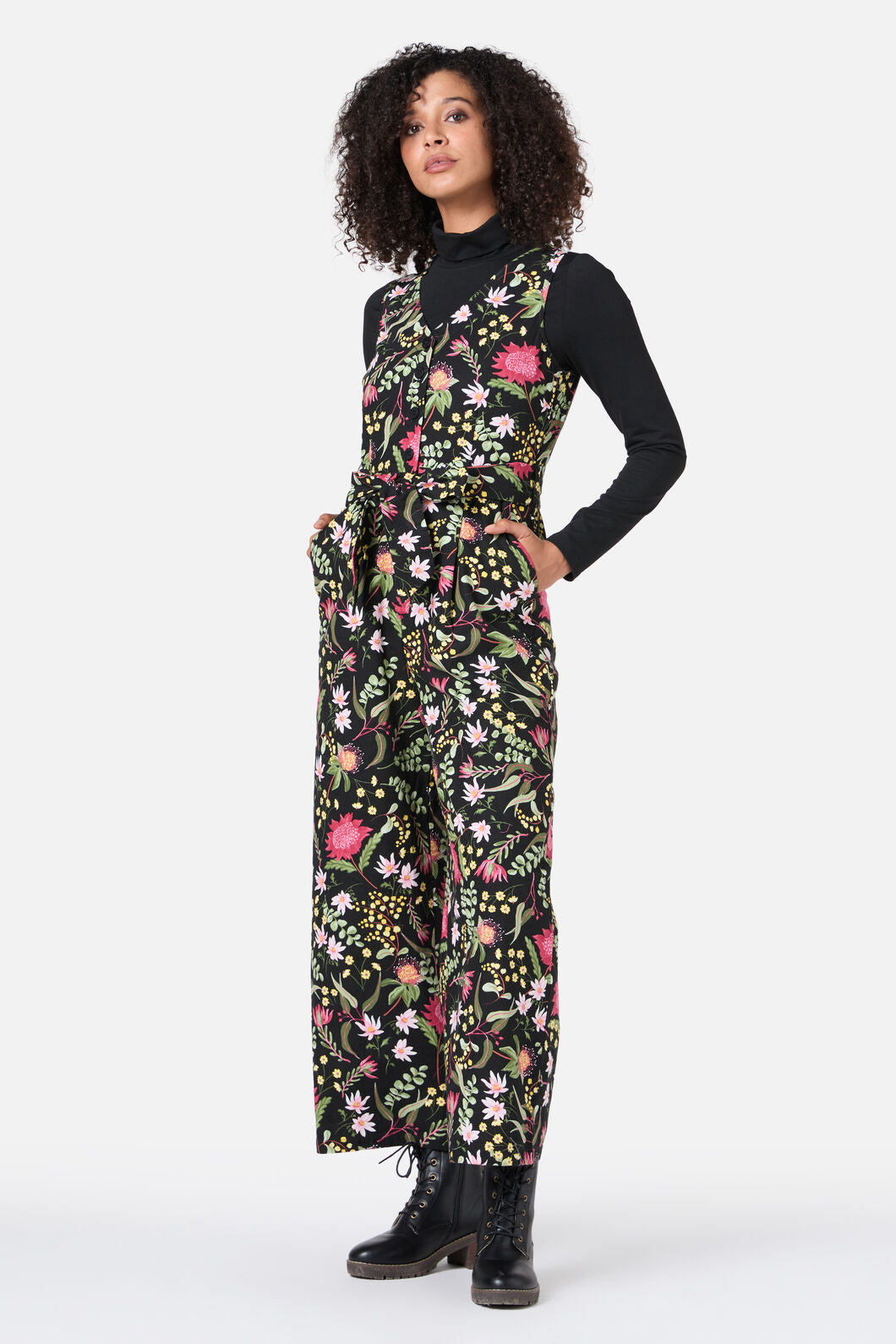 Princess Highway - Opal Native Jumpsuit - black